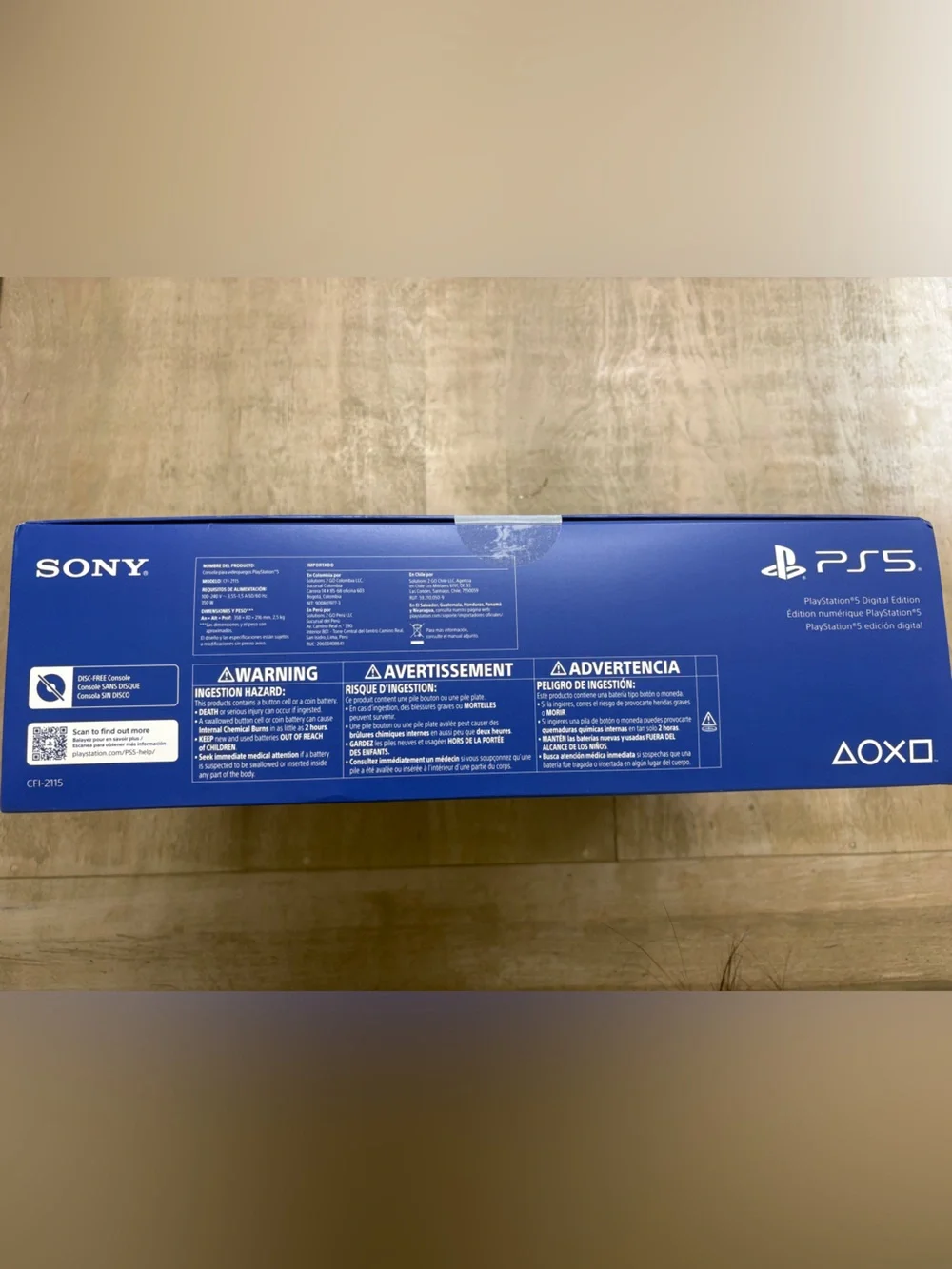 Sony PS5 Digital Edition Console - White with Black Accents